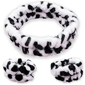 FROG SAC Cow Spa Headband and Wristbands Set