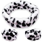 FROG SAC Cow Spa Headband and Wristbands Set