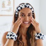 FROG SAC Cow Spa Headband and Wristbands Set