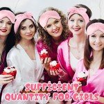 24 Pcs Plush Spa Headbands & Eye Masks Set