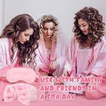 24 Pcs Plush Spa Headbands & Eye Masks Set