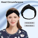 Silk Hair Wrap Headband for Women - Black