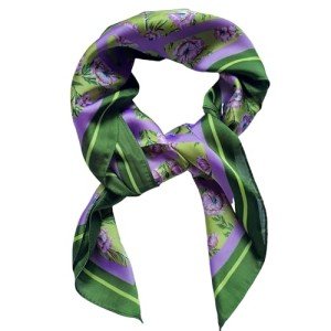 Purple Flower Fashion Scarf Wrap for Women
