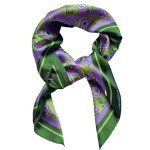 Purple Flower Fashion Scarf Wrap for Women