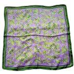 Purple Flower Fashion Scarf Wrap for Women