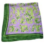 Purple Flower Fashion Scarf Wrap for Women