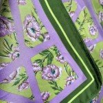 Purple Flower Fashion Scarf Wrap for Women