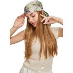 Purple Flower Fashion Scarf Wrap for Women