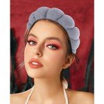 6 Pcs Grey Spa Headband & Wristband Set