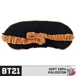 BT21 SHOOKY Big Face Sleep Eye Mask - Brown