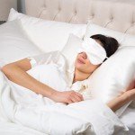 Silk Sleep Mask for Travel - Hypoallergenic Red