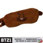 BT21 SHOOKY Big Face Sleep Eye Mask - Brown