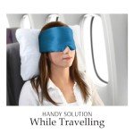 Mulberry Silk Sleep Mask with Adjustable Headband - Peacock Blue