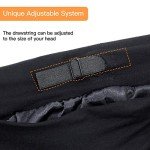 Adjustable Satin Lined Sleep Cap for Curly Hair