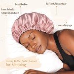 Extra Large Reversible Satin Sleep Cap for Women