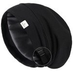 Silk Satin Bonnet Sleep Cap - Adjustable Slouchy Hat