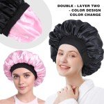 Reversible Satin Sleep Bonnet for Curly Hair