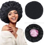 Reversible Satin Sleep Bonnet for Curly Hair