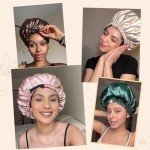 Extra Large Reversible Satin Sleep Cap for Women
