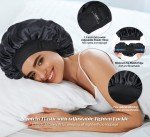 Reversible Satin Sleep Bonnet for Curly Hair