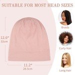 LULUSILK Pink Silk Sleep Cap with Scrunchie
