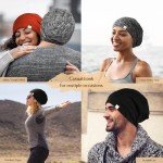 Silk Satin Bonnet Sleep Cap - Adjustable Slouchy Hat