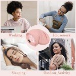 LULUSILK Pink Silk Sleep Cap with Scrunchie