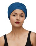 Soft Bamboo Sleep Cap for Women – Blue