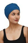 Soft Bamboo Sleep Cap for Women – Blue