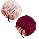 Leopard Print Silk Satin Hair Bonnet for Women