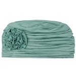 Vintage Grass Green Floral Sleep Hair Cover Hat