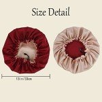 Leopard Print Silk Satin Hair Bonnet for Women