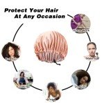 Leopard Print Silk Satin Hair Bonnet for Women