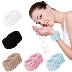 5 Pairs Absorbent Wrist Towels for Spa Use