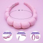 FROG SAC Pink Spa Headband and Wristband Set