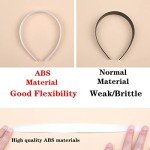 Soft Spa Headband with 2 Sponge Scrunchies - Black