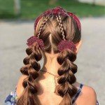 5 Pack Red Plaid Headbands and Bow Scrunchies