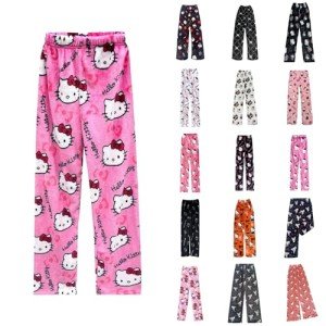 Cozy Cat Fluffy Lounge Pants for Women