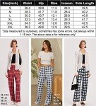 Comfy Plaid Pajama Pants with Pockets for Women