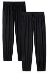 Rosyline Women's Soft Lounge Jogger Pants - Black XL