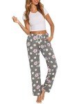 Comfy Cotton Pajama Pants with Pockets - Floral