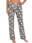 Comfy Cotton Pajama Pants with Pockets - Floral