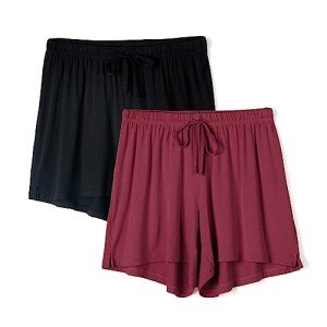MOLISOHO Women's Pajama Shorts 2-Pack Set