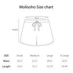 MOLISOHO Women's Pajama Shorts 2-Pack Set