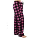 Cozy Fuzzy Buffalo Plaid Pajama Pants for Women