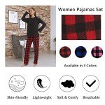 Cozy Fuzzy Buffalo Plaid Pajama Pants for Women