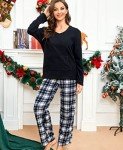 Cozy Plaid Fleece Pajama Pants for Women - 2 Pack