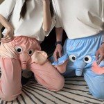 Cute Cartoon Elephant Pajama Pants for Relaxing