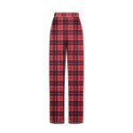 Women's Comfy High-Waisted Plaid Pajama Pants