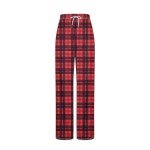 Women's Comfy High-Waisted Plaid Pajama Pants